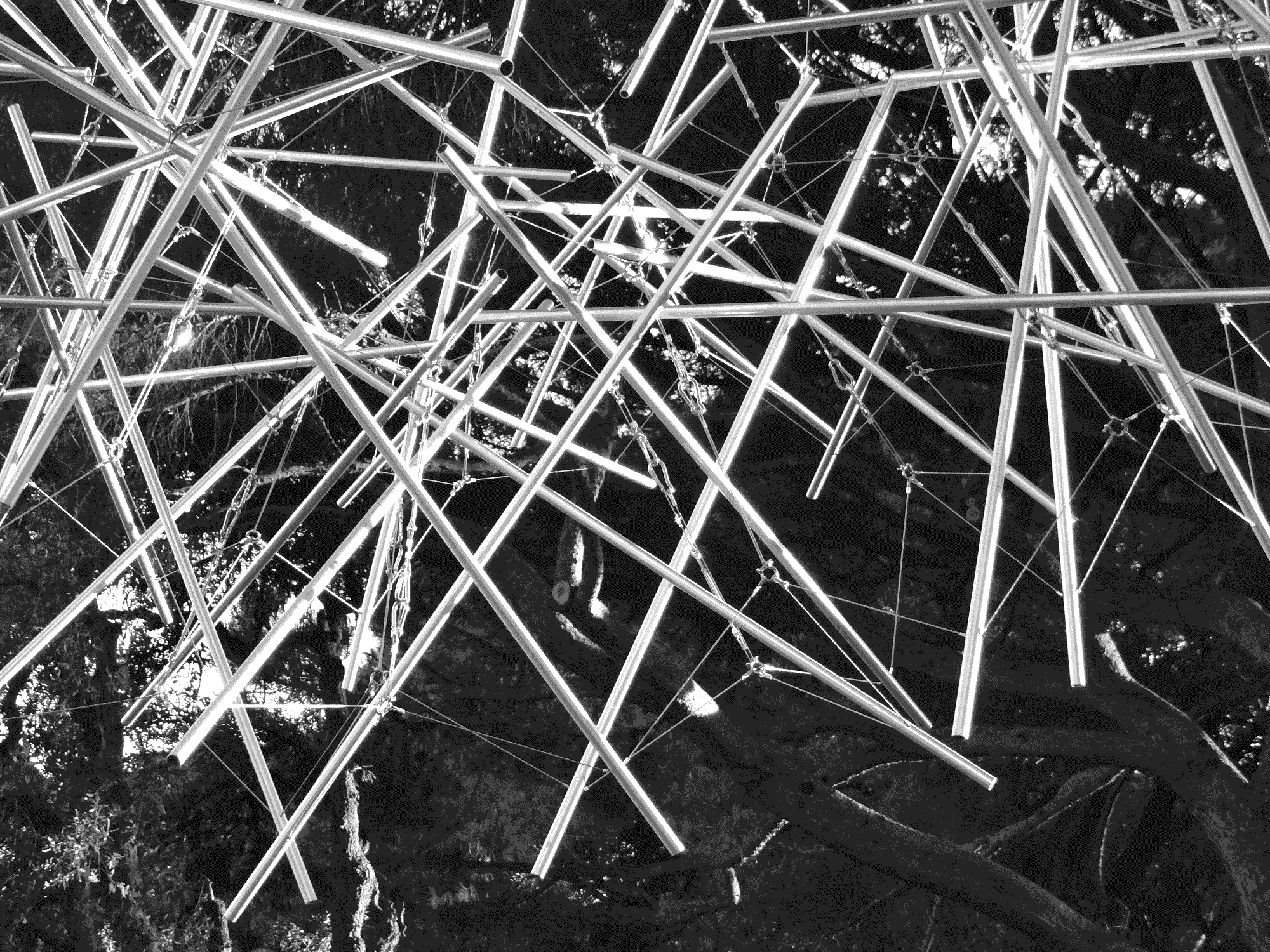 Ludovic_Regnault_Airframe Of A Sphere_2, 2024, Aluminium & Stainless Steel